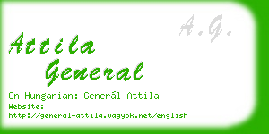 attila general business card